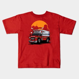 Ambulance monster car Kids T-Shirt